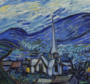 Die Sternennacht, Juni 1889 von Vincent van Gogh